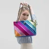 Kurt Geiger Tote Women Handbags Rainbow Leather Handbag Chain Crossbody Metal Eage