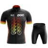 サイクリングジャージーセットRCC POC MENセットレーシング服サマークイックドライMTBシャツバイク衣装ROPAプロフェッショナル自転車ウェアユニフォームキット230822