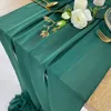 Chemin de table T005A pure mousseline de soie luxe solide coloré vert Boho fête de mariage douche nuptiale anniversaire maison noël déco 230822