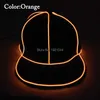 Hip Hop Glowing Cap EL Wire Clignotant Party Hat Dance DJ Props Nuit Casquette fluorescente pour les fournitures de fête d'anniversaire HKD230823