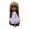 Куклы ледяные DBS Blyth Bjd Dolls Super Black Skin Tone Darkest Siled Spect Pright Hair Cody 280bl0444 230822