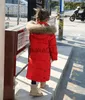 ダウンコート2023子供の女の子冬のジャケット本物のラクーンファーの防水ジャケットガール214年の男の子アウターウェアコートキッズパーカー衣装J230823