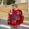 Sweaters voor heren lelijke mannen trui mode Spring Streetwear Casual Gengar Clothing Christmas Pullovers Student Vrouwen Y2K Oversize Knitted Sweater 230822