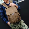 Sacos escolares de alta qualidade lona homens mochila grande bolsa de ombro mochila para meninos viagem moda acampamento simples 230823