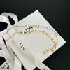 Bracelet de créateur pour femmes, pendentif à breloque, tendance, tempérament, classique, or, Couple, cadeaux