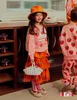 Conjuntos de roupas para meninas Conjunto de saia curta 2023 Autumn Pink Impresso Cute Sweetshirt Cotton Ruffle Half Children Workwear Pants 230823