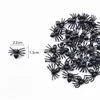 Andra festliga festförsörjningar 20/50/100st Black Mini Spider Haunted House Spider Web Bar Party Decoration Supplies Simulation Tricky Toy Halloween Decor L0823