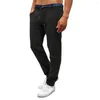 Pantaloni maschili da uomo a strisce Slimt Fit Pencil Office di alta qualità Attrema elevata Skinny Comfort Pantaloni