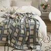 Cobertores Grade Mingo de malha portátil para camas Decoração de quarto de casa Shawl office Sofá Sofá Toalha Toola Tapa Camping Throad