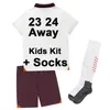 Espnsport 2023 24 STERLING GREALISH RODRIGO Kit enfants Maillots de football DE BRUYNE BERNARDO CARSON Away 3ème GK et maillot de football à manches longues Uniformes à manches courtes