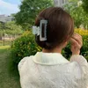 Headwear Hair Accessories Simple Claw Clip for Women Girl Plastic Transparent Large Crab Womens Grip Clips Cliss 230823