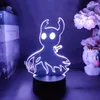 Night Lights Cool Hollow Knight Shade 3D Game Lamp Upward Lighting Acrylic Kids Christmas Gift Lovely Present For Gamer Friends