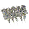 Dekoracje gwoździów mieszane AB Glass Crystal Diamond Flat Paznokcie dekoracja 21 Siatka paznokcie