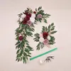 Decorative Flowers Wreaths Large 2Pcs Artificial Flower Swag Floral Garland Wedding Arch Kit for Sign Rustic Decor 230822