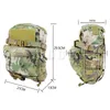 Sac à dos tactique en plein air sac à eau 500D léger sac à dos étanche poitrine suspendue système Molle Edc Action gilet pochette de chasse 230822