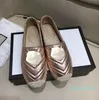 Buty dla maluchów klasyczna dama platforma Fisherman Luxury Flat Women Słomaż Dno Casual Boe But metalowy klamra 100% skórzane panie