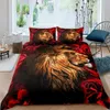 Sängkläder sätter Black Lion Däcke Cover Three-Piece Bedding Set R230823