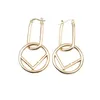 8352 nouvelles boucles d'oreilles de créateur transfrontalières en or et en argent doux boucles d'oreilles de Style Cool exagéré 925 argent Pop