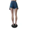 Dames shorts cinessd 2023 topkwaliteit asymmetrische zoete pure kleurmeisje super korte hoge taille afslanke denim rok heupbroeken