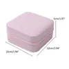 Jewelry Pouches Single Layer Storage Box Small Travel Leathers Zipper Holder For Rings Earrings Necklaces Display 40GB