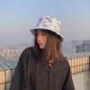 Moda kobiety angielskie listy bawełniane odwracalne ochronę przeciwsłoneczną kaset wiadra hat277n