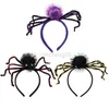 Inne świąteczne zapasy imprezy Halloween Temat Horror Horror Big Spider Hair Bands Kreatywne opaski na głowę Happy 2023 Halloween Day Ghost Festival Decor L0823