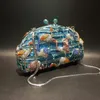 Bolsas de noite Xiyuan Mulheres Pedras de Cristal Bolsas de Evening Sacos de festa Azul Bola Bolsa Bolsa de Bolsa de Diamante Bolsas de Bolsas de Noiva 230822