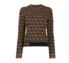 Suéter feminino outono pulôver letras letras tricô high end jacquard suéter de malha top ccoats s m l231m
