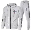 Men's Tracksuits Sportswear Ford Mustang Car Printed Hooded SweatshirtTrousers Casual Fit Running Fitness 2PK 230822