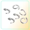 100pcSlot Gold Silver Openable Steel Open Drump Rings Direct 4568 мм разъемы колец для DIY Ewelry Ridecs2533627