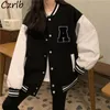 Jacket Jacket Bomber Loose American Retro Casual Letter Patchwork Ins vintage Autumn Chic Cool High Street Kpop Allmatch 230822