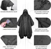 Raincoats Hooded Rain Poncho For Adult With Pocket Waterproof Lightweight Unisex Raincoat Hiking Camping Emergency