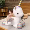 Plüschpuppen Schöne Huggable niedliche Einhorn Dream Regenbogen Spielzeug hochwertiges rosa Pferd Süßes Mädchen Wohnkissen Schlaftkissen Geschenk für Kinder 230823