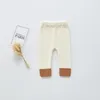 Pantalons pour bébés garçons et filles, Leggings tricotés en Patchwork, pantalons chauds, doux et élastiques, avec ourlet moulant, de 0 à 3 ans