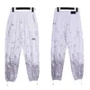 Men's Pants Casual Ankle Tied Men Jogger Streetwear Drawstring Summer Color Contrast Art Print Long Trousers Sweatpant