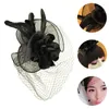 Bandanas mesh haaraccessoires fascinator haarspeld sluier dames hoed bruiloft feest prom clip bruid