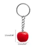 Keychains Creative Simulation Tomaat Charm Keychain Book Women Bag Pendant Ornament Diy Key Chains Keyring Accessoires Sieraden Dropship