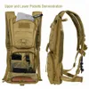 Bolsas ao ar livre Hidratação Militar Backpack Assalto Tático Caminhadas Cuntando Caminhando Riding Saco do Exército Ciclismo Água 230822