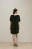 Casual Dresses Fashion Temperament Short Dress Women's Off-the-Shoulder Sexig Puff Sleeve Mini Black Clothing for Female