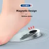 Schuhteile Zubehör Silikon orthopädische Einlegesohlen für Fuß Ochsenbein Valgus varus Korrektur Plantarfasziitisgel Innensohle Magnet Massage Fußpflege 230823