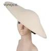 45 33 CM big fascinator base for women prom headpiece large party chapeau cap wedding DIY hair accessories1256D