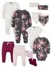 Barboteuses bébé fille Layette douche coffret cadeau 12 pièces né 12 mois sans fret 230823