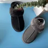 Designer laarzen geleverd binnen 24 uur Casual Sports Sandals Oegheid Australische pluche bindende katoen gesleept schapenleer dames slippers winter warm warm