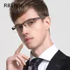 Niebieskie okulary blokujące światło Rbenn Big Business Men's Reading okulary Wysoka jakość połowa ramek anty -niebieski czytnik komputerowy 1,50 1,75 2,25 2,50 2,75 230823