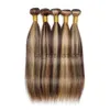 Синтетические парики Kisshair 60gram P427 Выделите грибы для волос от 10 до 22 дюймов, предварительно -коричневые коричневые блондинки, двойные волосы, двойные уточки x0823