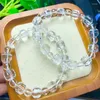 Bangle Natural Faceted Clear Quartz Bracelet Fashion Gemstone Crystal Jewelry For Women Healing Bohemia Holiday Gift 1pcs 9mm