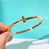 Подвески Роскошные дизайнерские ювелирные изделия Браслеты-подвески Tiffanyitys Роскошный браслет Tiffanyitys Потребляйте подарки учителям Розовое золото Подарок Прекрасный с коробкой Hmwg