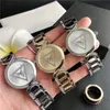 Brand Wrist Watches Women Girl Crystal Triangle Style Dial Dial Band Metal Bandz Watch GS25205A