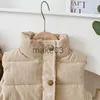 Manteau d'automne pour enfants, gilet épais chaud, gilet en coton pour bébé, manteau d'extérieur, veste matelassée courte, vêtements pour enfants, fille et garçon, vêtements d'extérieur J230823