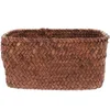 Servis uppsättningar av bordsbaskorg Hushållens förvaringshållare Sundries Organizer Container Desktop Woven Weave